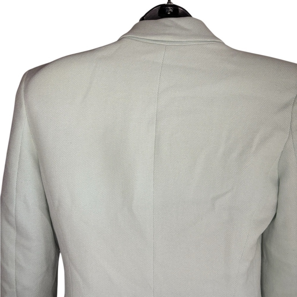 Zara women’s mint Green Double-Breasted long Blazer coat sz small preloved - Picture 11 of 16